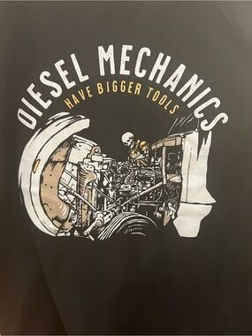 Diesel Mechanics Men's Short Sleeve Graphic Tee - Black